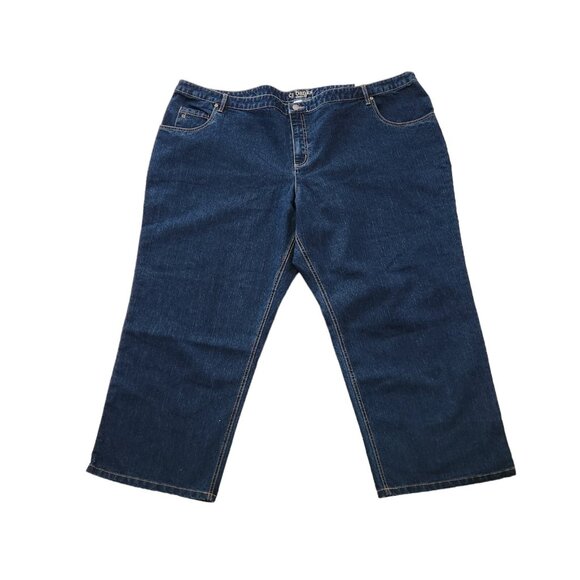 NWT CJ Banks Stretch Mid Rise Classic Fit Jeans 30W Petite 50x28 Blue NEW - Picture 1 of 11